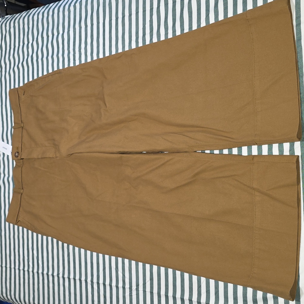 SPANXsupersmooth™ Stretch Twill Cropped Wide Leg Pant In Flax - Picture 4 of 11